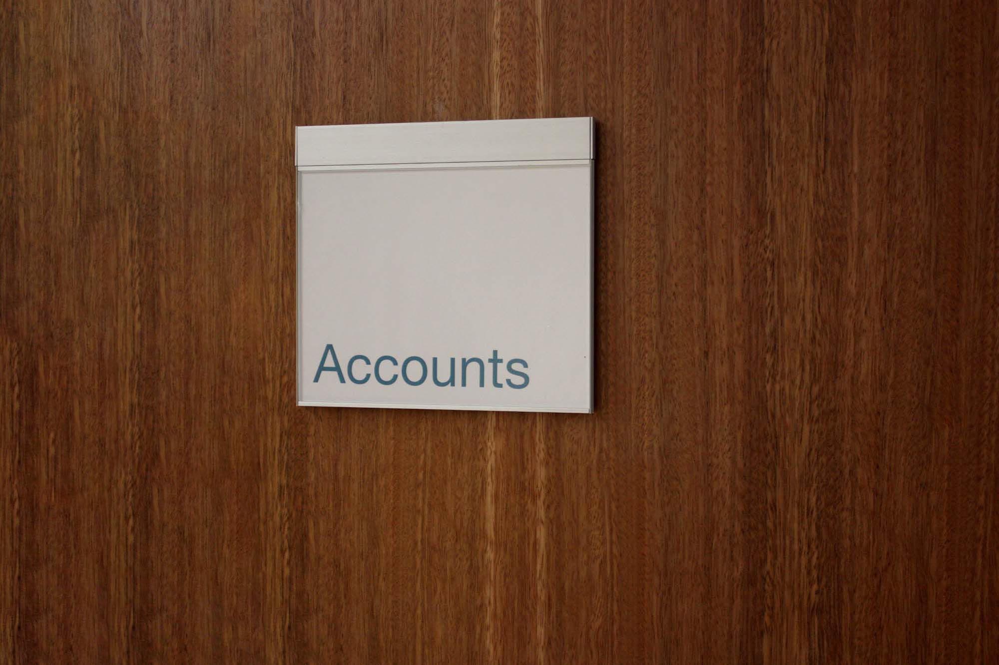 S2K Bulletin Board Series staff room sign installed in a workplace