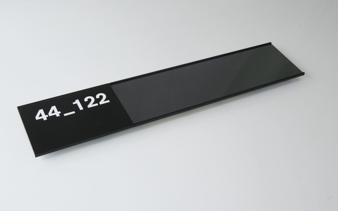 S2K C-Channel sign finished in matte black